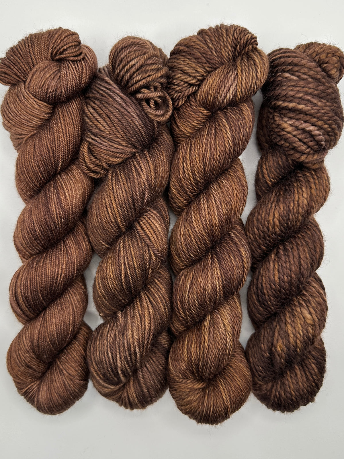 Dark Brown Hand Dyed Merino Wool Yarn – Arcane Fibre Works